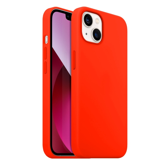 Buff iPhone 13 ile Uyumlu Rubber S Kılıf Neon Orange