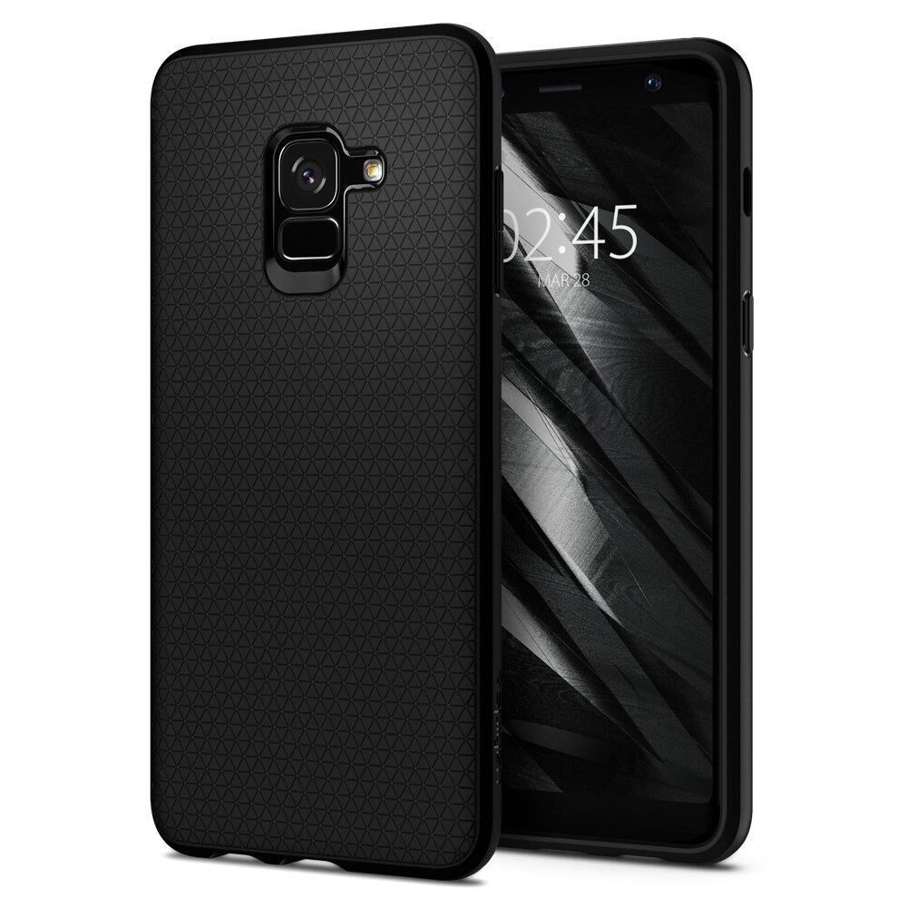 Spigen Galaxy A8 (2018) ile Uyumlu Kılıf Liquid Air Matte Black