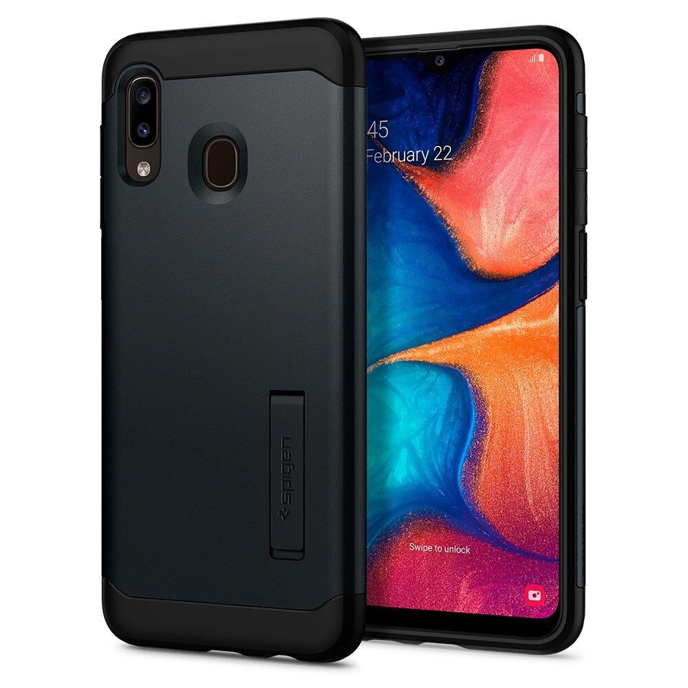 Spigen Galaxy M10s / A30 / A20 ile Uyumlu Kılıf Slim Armor Metal Slate