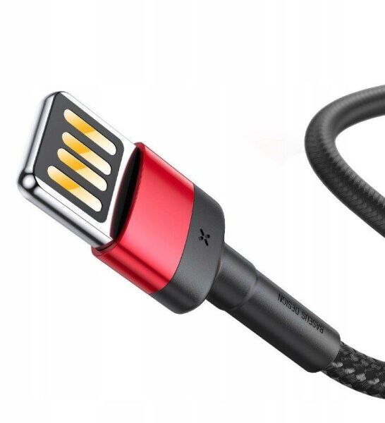 Baseus Special Edition iPhone ile Uyumlu 2.4A Hızlı Şarj Halat Usb Kablo-Siyah-CALKLF-G91