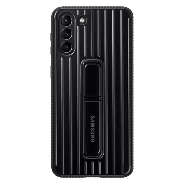Galaxy S21 Plus 5G ile Uyumlu Protective Standing Cover Siyah EF-RG996CBEGWW