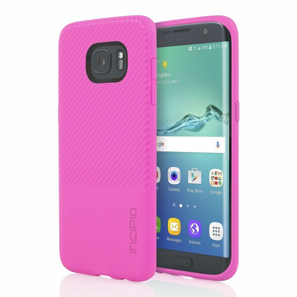 Incıpıo Galaxy S7 Edge ile Uyumlu Silikon Kılıf Pembe