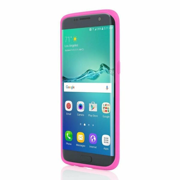 Incıpıo Galaxy S7 Edge ile Uyumlu Silikon Kılıf Pembe