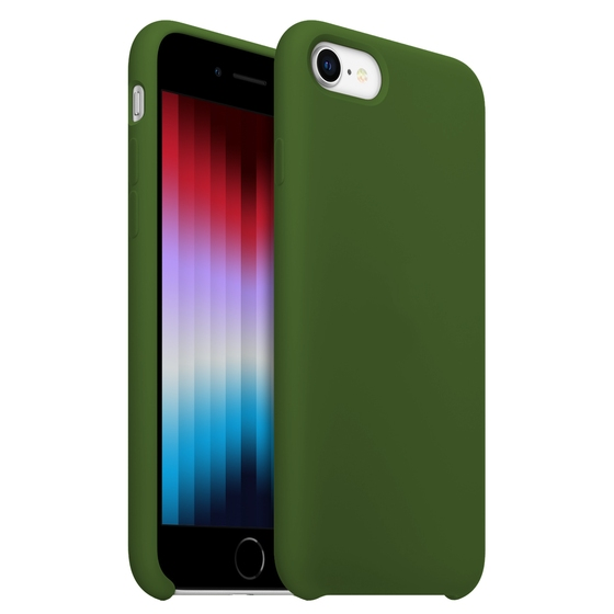 Buff iPhone SE/8/7 ile Uyumlu Rubber Fit Kılıf Military Green