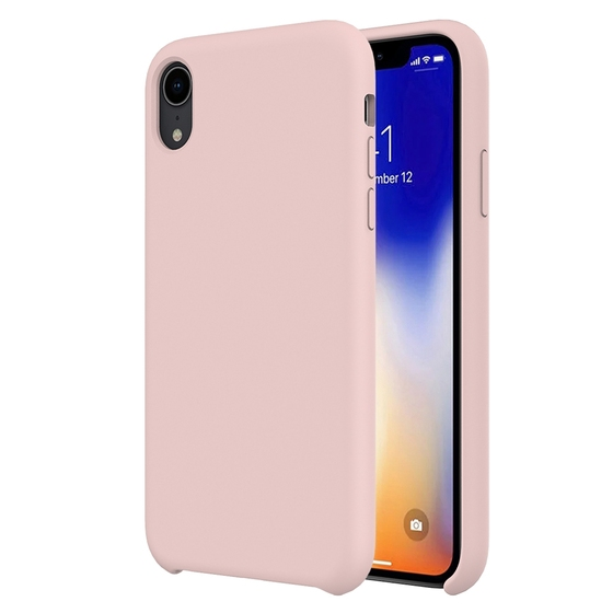 Buff iPhone XR ile Uyumlu Rubber Fit Kılıf Pink Sand