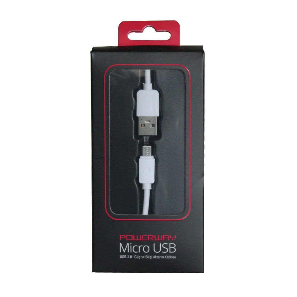 Powerway Micro USB Hızlı Şarj Kablosu 1M SM03