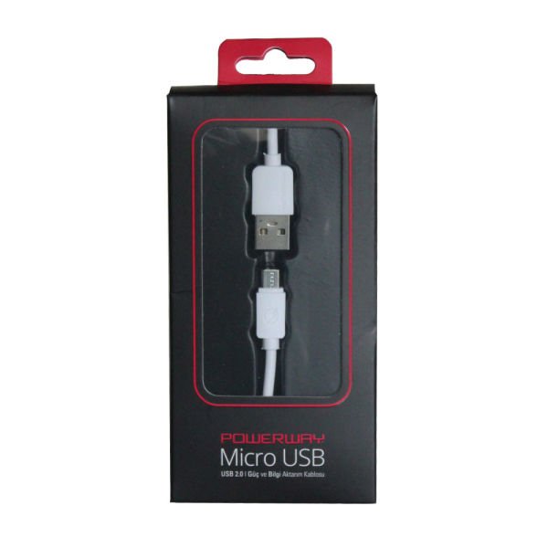 Powerway Micro USB Hızlı Şarj Kablosu 1M SM03