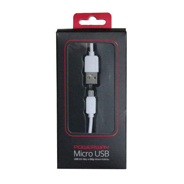 Powerway Micro USB Hızlı Şarj Kablosu 1M SM03