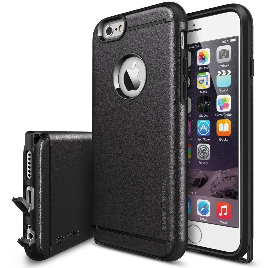 Ringke Max iPhone 6s/ 6 ile Uyumlu  Kılıf Black Tam Koruma Isı Dağılımlı Şok Emici Teknoloji