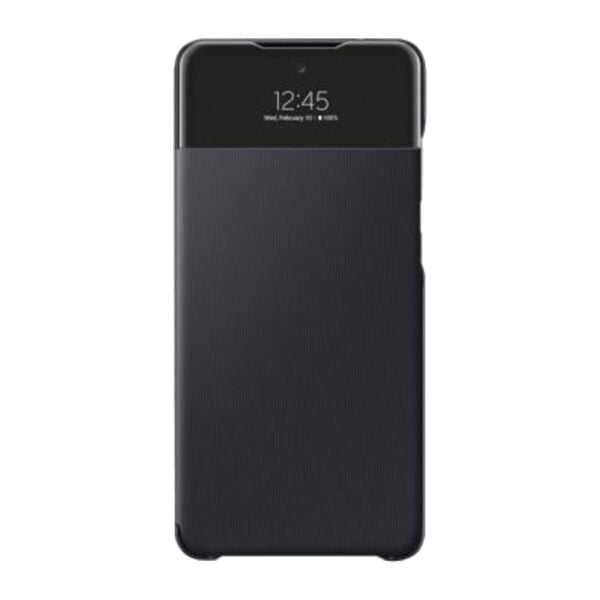 Galaxy A72 ile Uyumlu S View Cüzdan Kılıf Siyah EF-EA725PBEGWW