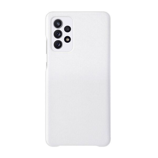 Galaxy A52 ile Uyumlu S View Cüzdan Kılıf Beyaz EF-EA525PWEGTR