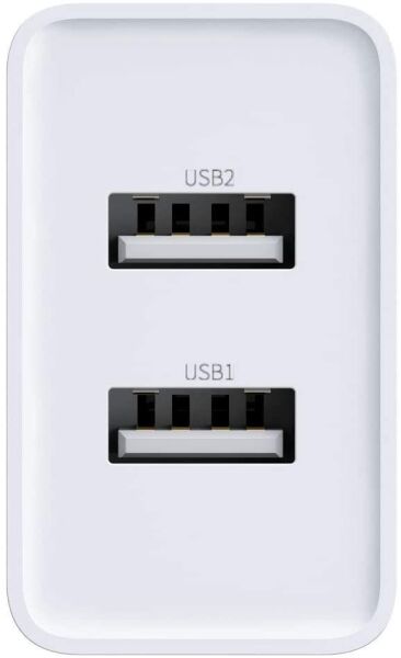 Baseus CCFS-R02 Speed Mini Dual Seyahat Şarjı 10.5W Beyaz