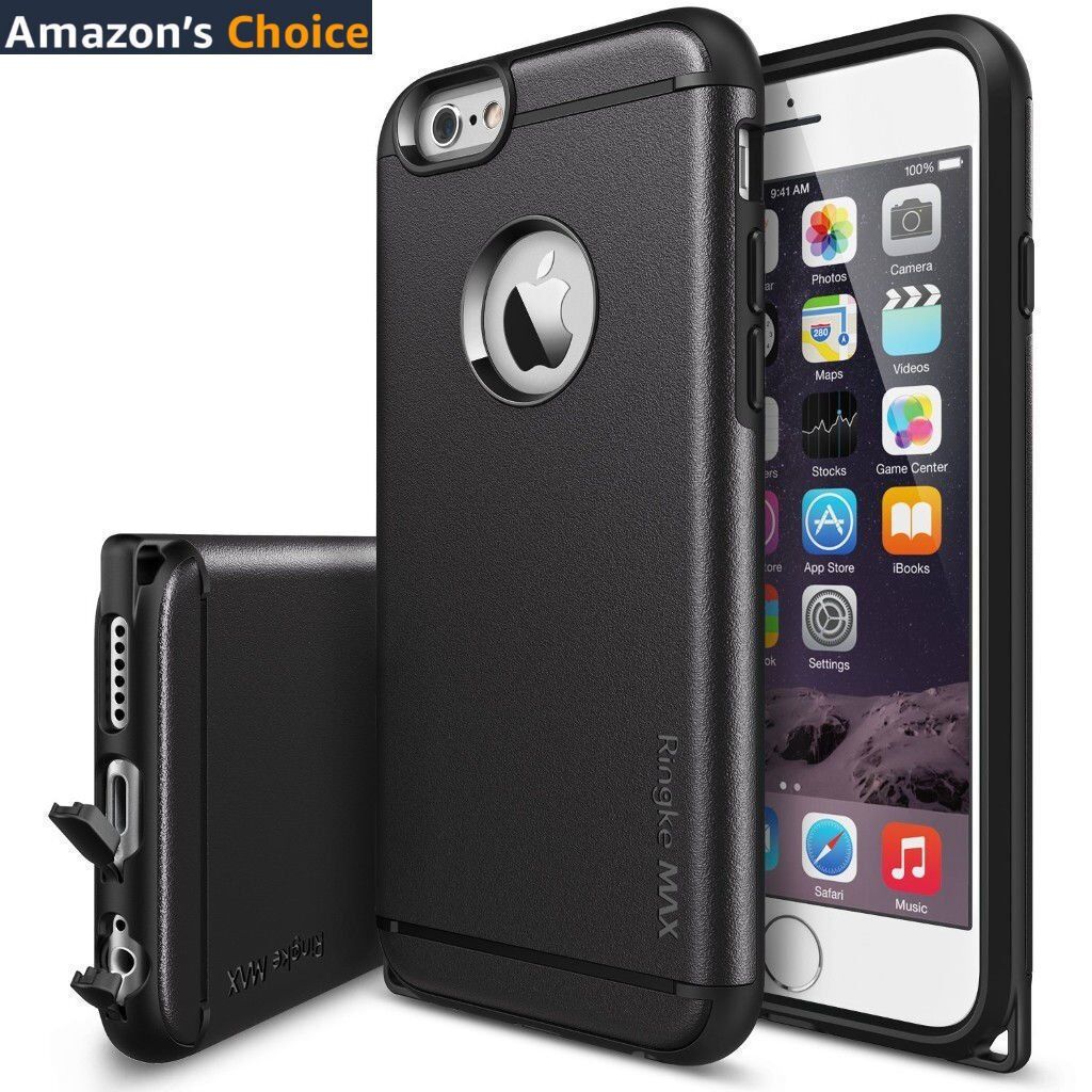 Ringke Max iPhone 6s Plus/ 6 Plus ile Uyumlu KIlıf Black