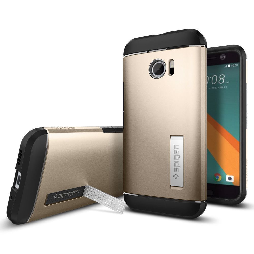 Spigen 10 ile Uyumlu Kılıf Slim Armor Champagne Gold