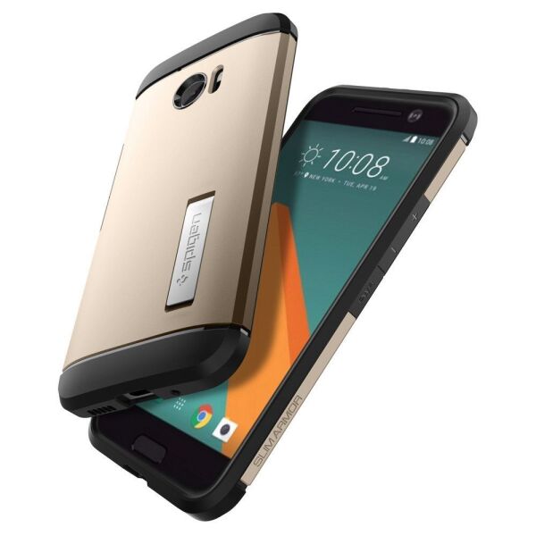 Spigen 10 ile Uyumlu Kılıf Slim Armor Champagne Gold