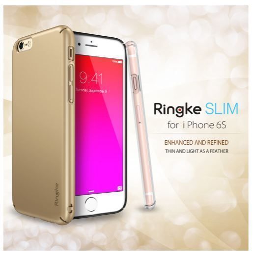 Ringke Slim iPhone 6s/ 6 ile Uyumlu KIlıf Royal Gold