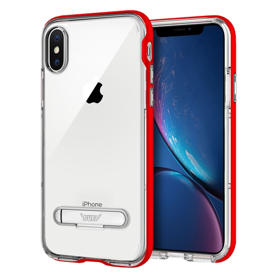 Buff iPhone Xs Max ile Uyumlu Air Bumper Kılıf Red