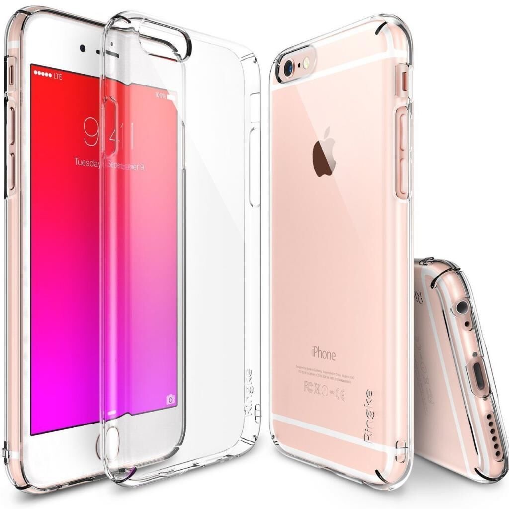 Ringke Slim iPhone 6s Plus/ 6 Plus ile Uyumlu KIlıf Crystal View 4 Tarafı Saran İnce Şık Tasarım