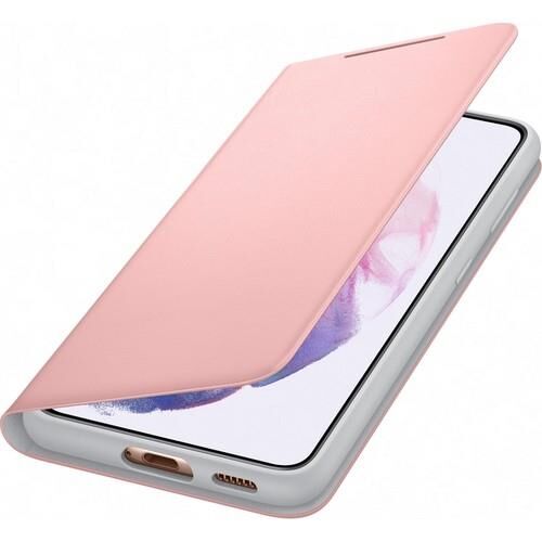 Galaxy S21 / S21 5G ile Uyumlu LED View Kılıf Açık Pembe EF-NG991PPEGTR