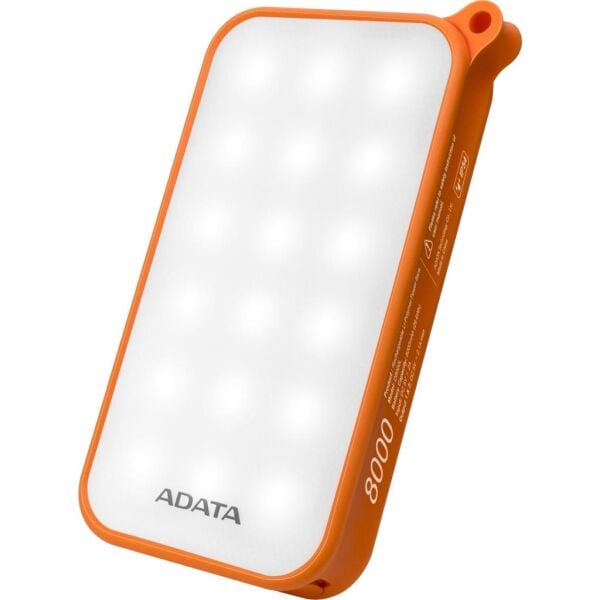 Adata LED -IP548000MAH Powerbank AD8000L-5V-CBL Turuncu