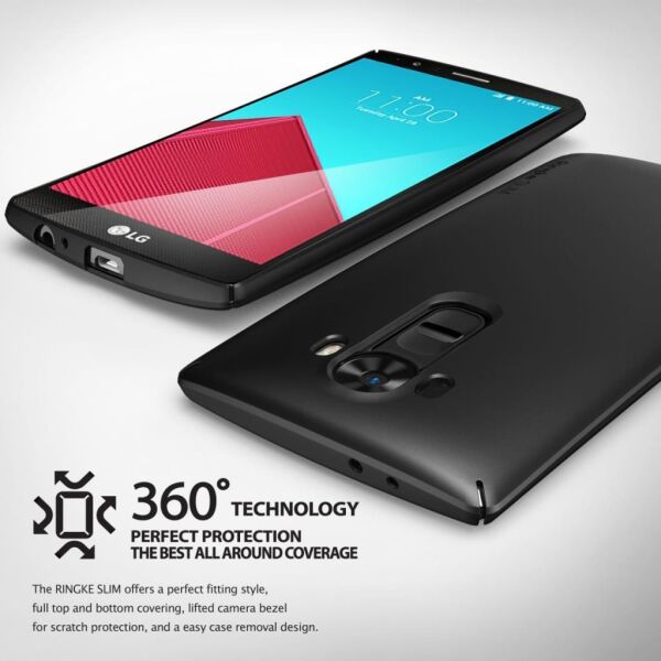 Ringke Slim G4 ile Uyumlu Kılıf SF Black 4 Tarafı Saran İnce Şık Tasarım