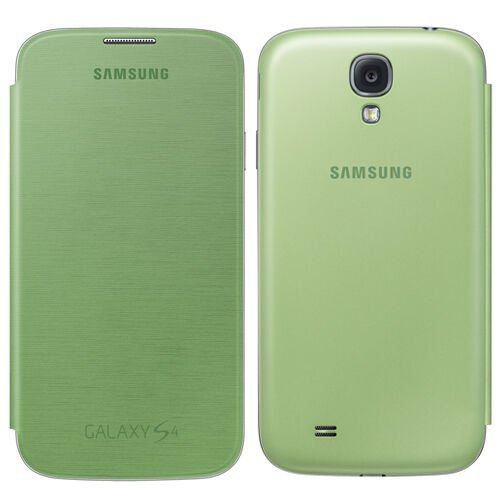 Galaxy S4 i9500 ile Uyumlu Flip Cover Kılıf Yeşil EF-FI950GEGWW