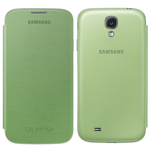 Galaxy S4 i9500 ile Uyumlu Flip Cover Kılıf Yeşil EF-FI950GEGWW