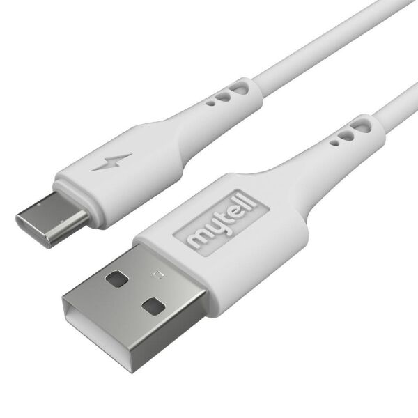 Mytell Şarj Seti SM-20 Type-C Beyaz Universal 2in1 2100 mAh