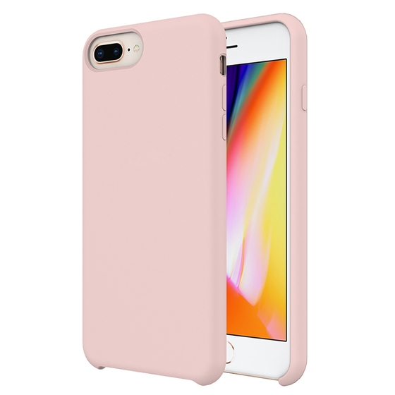 Buff iPhone 8 Plus / 7 Plus ile Uyumlu Rubber Fit Kılıf Pink Sand