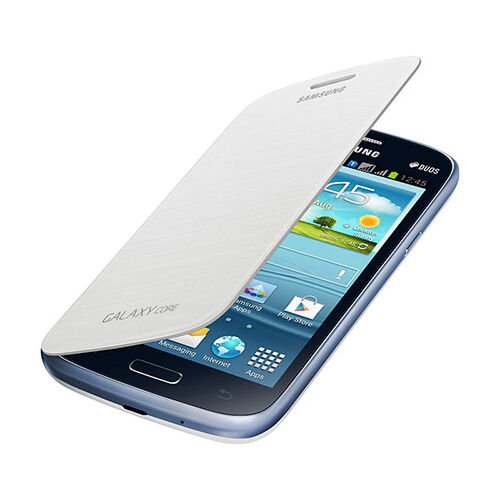 Galaxy Core ile Uyumlu Flip Cover Kılıf Beyaz EF-FI826BWEGWW (Out)