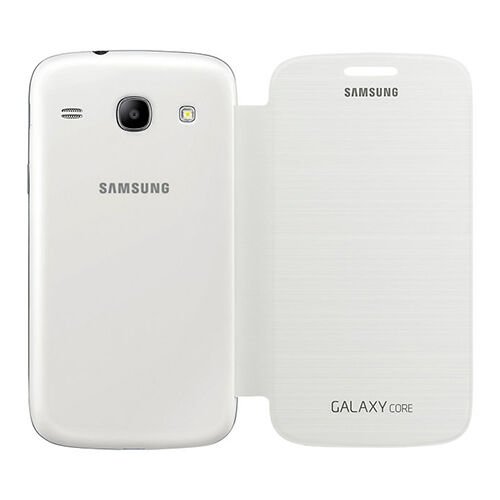 Galaxy Core ile Uyumlu Flip Cover Kılıf Beyaz EF-FI826BWEGWW (Out)