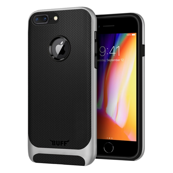 Buff iPhone 8 Plus ile Uyumlu New Armor Kılıf Silver