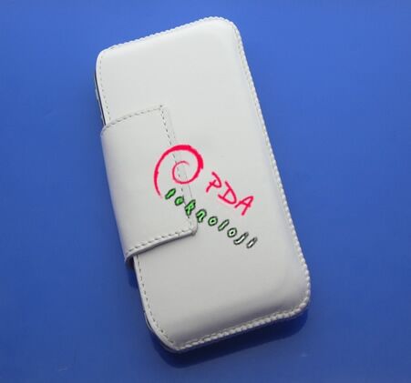 E71 ile Uyumlu Yan Model Kapaklı Kılıf Beyaz Renk