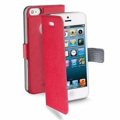 Cellular Line iPhone SE/5S/5 ile Uyumlu Book Slim Kılıf Pembe BOOKSLIMIPHONE5P (Out)