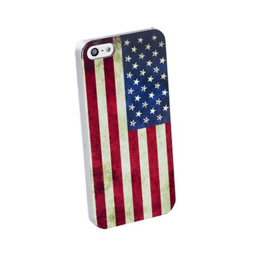 Cellular Line iPhone SE/5S/5 ile Uyumlu Swarovski USA Desenli Kılıf SWKUSAIPHONE5