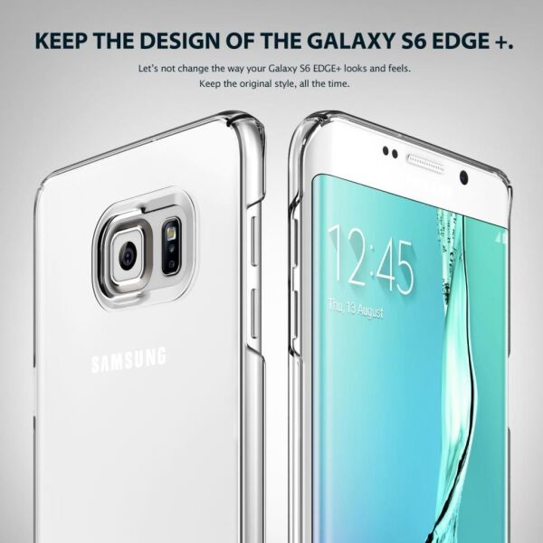 Ringke Slim Galaxy S6 Edge Plus ile Uyumlu Kılıf Crystal Clear