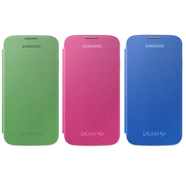 Galaxy S4 i9500 ile Uyumlu Flip Cover Kılıf 3'lü Paket