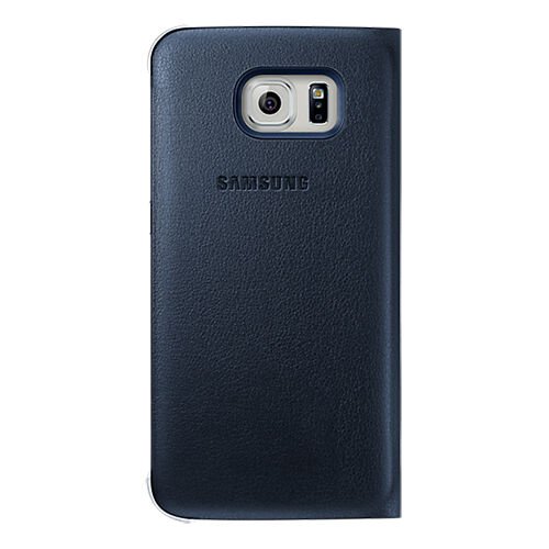 Galaxy S6 ile Uyumlu S View Cover (Deri Görünümlü) Lacivert EF-CG920PBEGWW (Out)