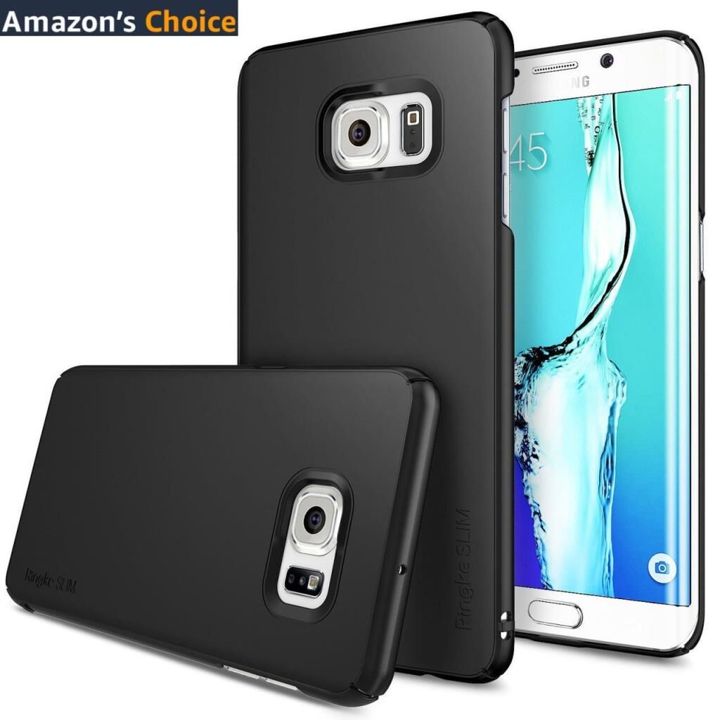 Ringke Slim Galaxy S6 Edge Plus ile Uyumlu Kılıf SF Black