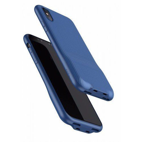 Baseus iPhone 7 / 8 ile Uyumlu Şarj ve Kulaklık Girişli Audio Case Kılıf Mavi