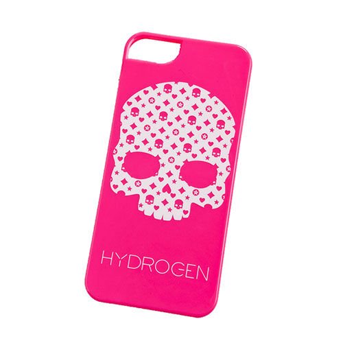 Benjamins iPhone SE/5S/5 ile Uyumlu Kılıf Beyaz Kuru Kafa Görünümlü Pembe Kılıf Model 20