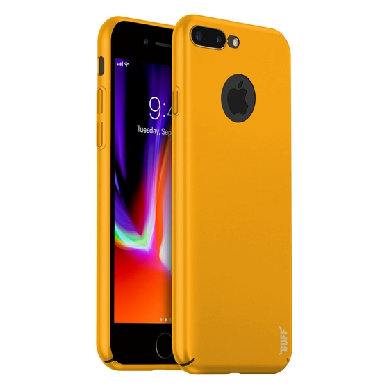 Buff iPhone 8 Plus ile Uyumlu Slim Fit Kılıf Yellow