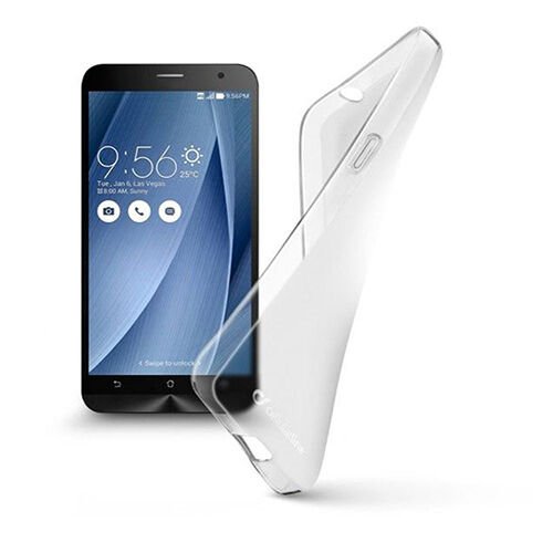 Cellular Line Zenfone 2 ile Uyumlu Kılıf Shape Silikon Şeffaf SHAPEPHASUSZEN2T (Out)