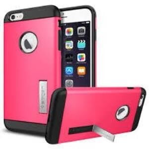 Spigen iPhone 6s Plus/6 Plus ile Uyumlu Kılıf Slim Armor Azalea Pink