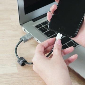 Ringke Lightning Smart Fish MFI Lisanslı Data/ Şarj Kablosu 20cm