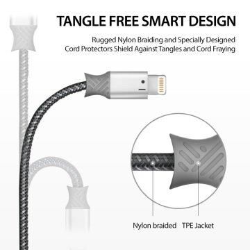 Ringke Lightning Smart Fish MFI Lisanslı Data/ Şarj Kablosu 20cm