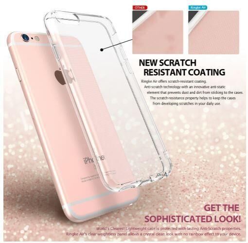 Ringke Air iPhone 6s Plus/ 6 Plus ile Uyumlu KIlıf Smoke Black