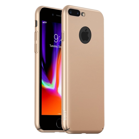 Buff iPhone 8 Plus ile Uyumlu Slim Fit Kılıf Gold