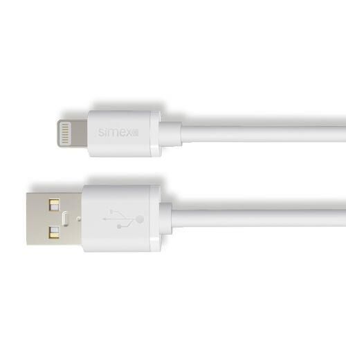 Simex Universal Lightning Stream Data Kablosu SPK-02 Beyaz 1.2mt