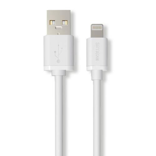 Simex Universal Lightning Stream Data Kablosu SPK-02 Beyaz 1.2mt